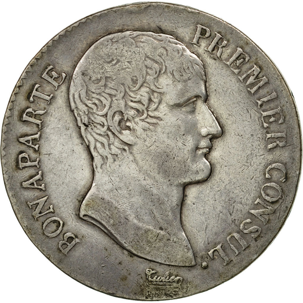 Coin, France, Napoleon I, 5 Francs, An XI, Paris, EF(40-45), Silver, KM:650.1