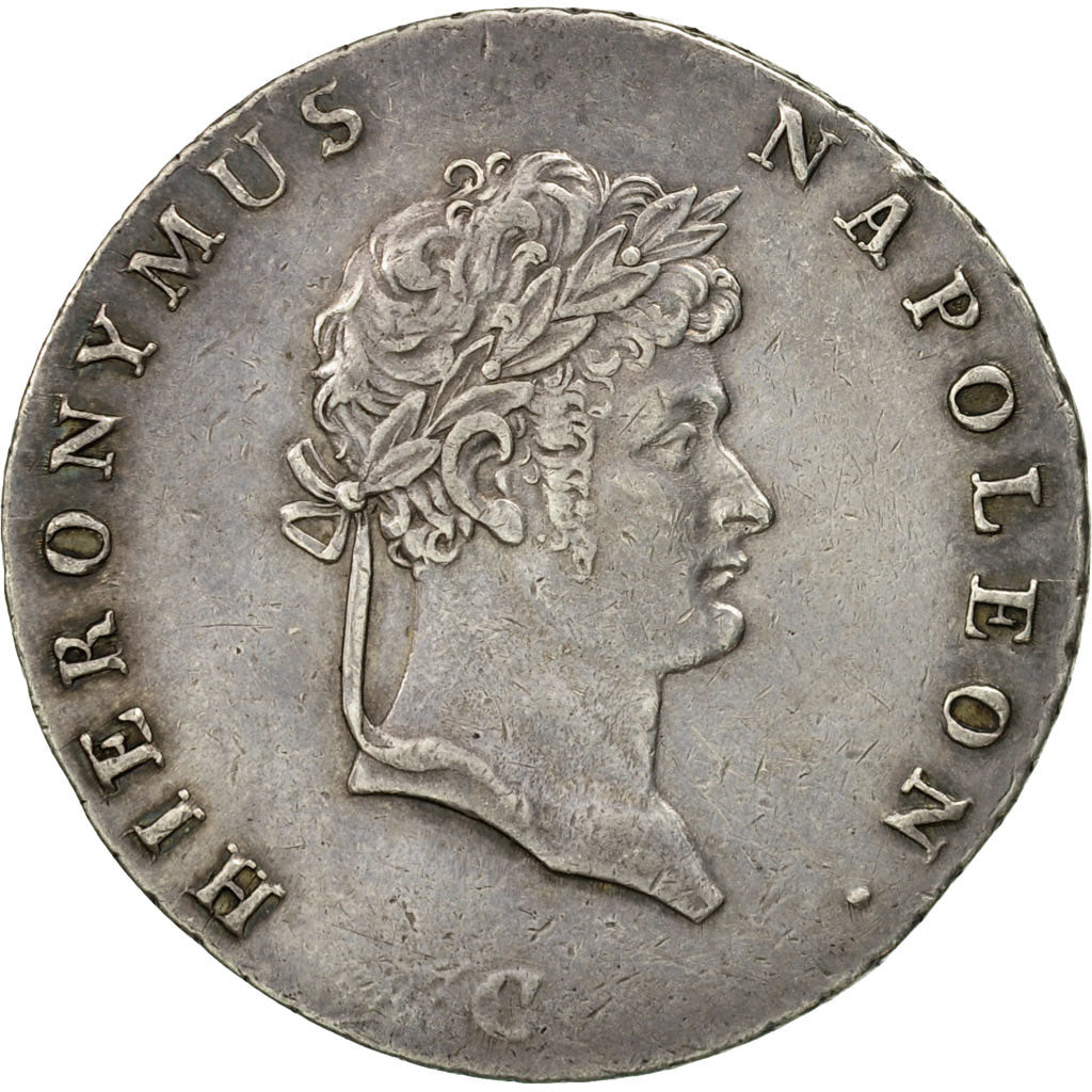 Coin, German States, WESTPHALIA, Jerome, 2/3 Thaler, Reichs, 1813, EF(40-45)