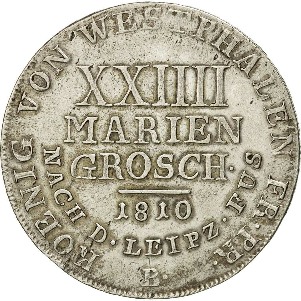 Coin, German States, WESTPHALIA, Jerome, 24 Mariengroschen, 1810, EF(40-45)