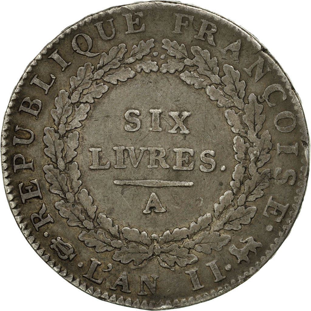 Coin, France, Louis XVI, Écu de 6 livres françoise, 6 Livres, 1793, Paris
