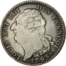 Münze, Frankreich, Louis XVI, Écu de 6 livres françois, ECU, 6 Livres, 1793