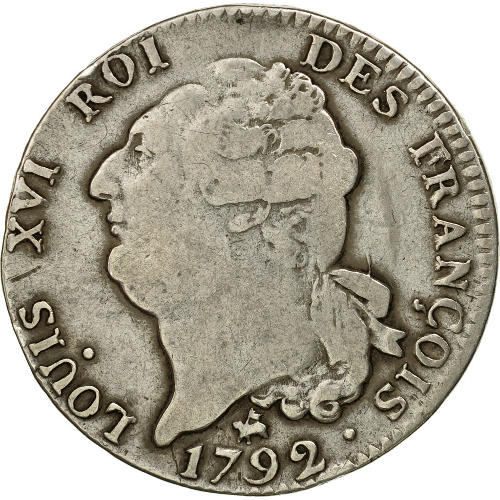 Coin, France, Louis XVI, Écu de 6 livres françois, ECU, 6 Livres, 1792, Rouen