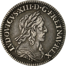 Coin, France, Louis XIII, 1/12 Écu, 1643, Paris, Rose, KM:132.1