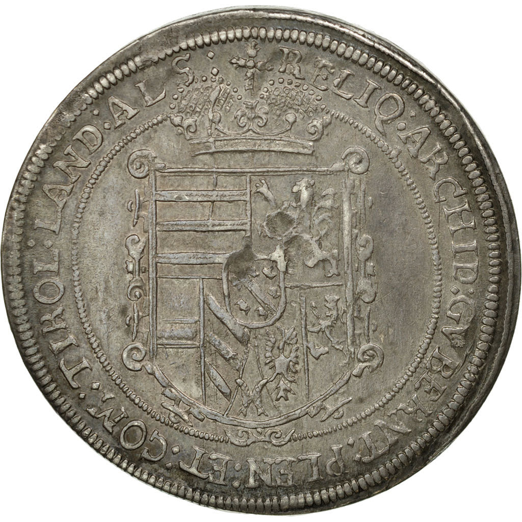 Coin, German States, ALSACE, Leopold V, Thaler, 1624, Ensisheim, EF(40-45)