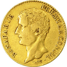 Moneta, Francia, Napoléon I, 20 Francs, An XI, Paris, BB, Oro, KM:651