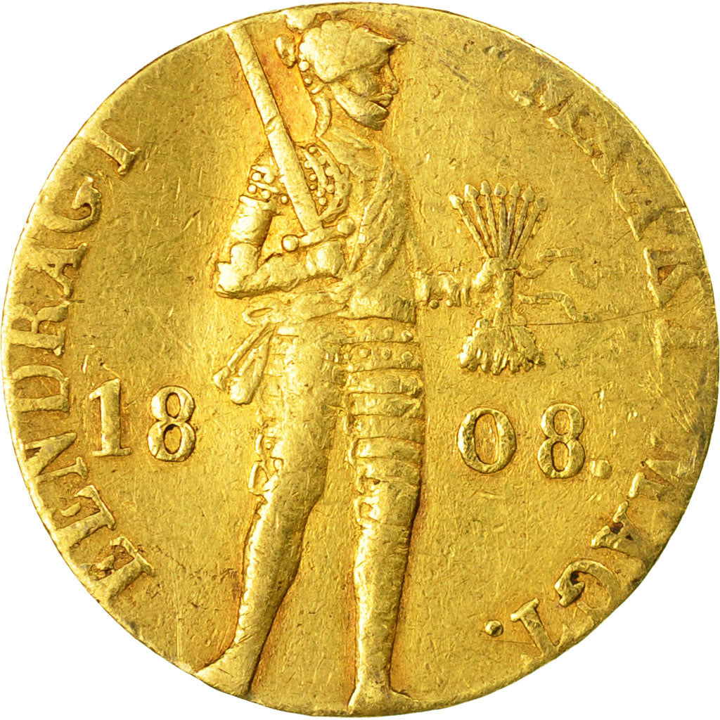 Coin, Netherlands, Ducat, 1808, St. Petersburg, VF(30-35), Gold, KM:35
