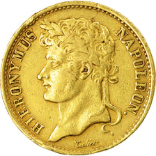 Coin, German States, WESTPHALIA, Jerome, 20 Franken, 1809, Cassel, VF(30-35)