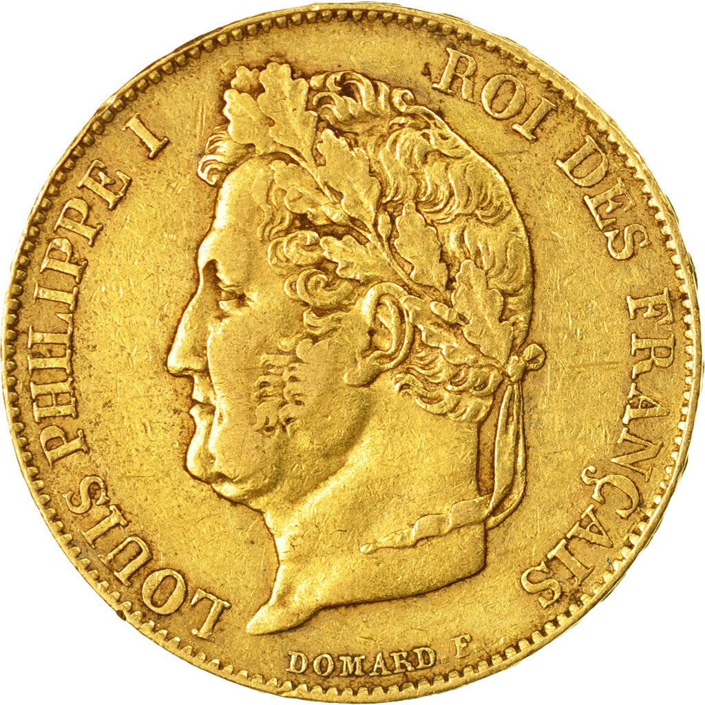 Coin, France, Louis-Philippe, 20 Francs, 1833, Lille, EF(40-45), Gold, KM:750.5
