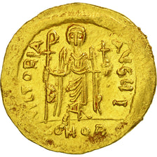 Coin, Phocas, Solidus, 602-610, Constantinople, EF(40-45), Gold, Sear:620