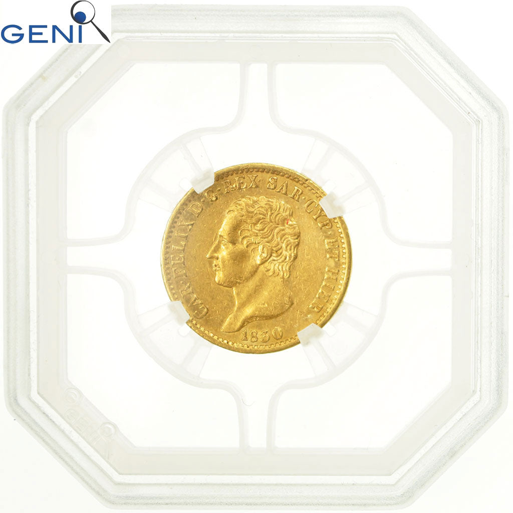 Monnaie, États italiens, SARDINIA, Carlo Felice, 20 Lire, 1830, Torino, GENI