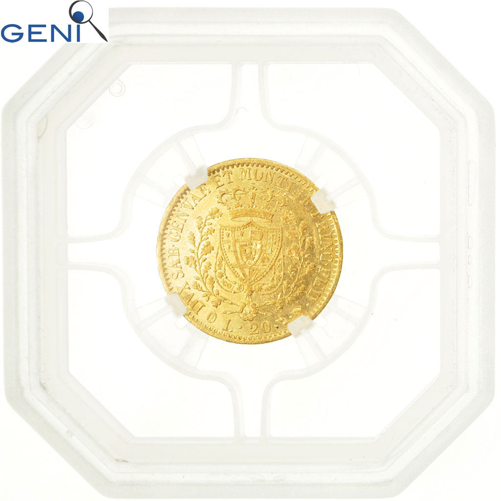 Monnaie, États italiens, SARDINIA, Carlo Felice, 20 Lire, 1830, Torino, GENI