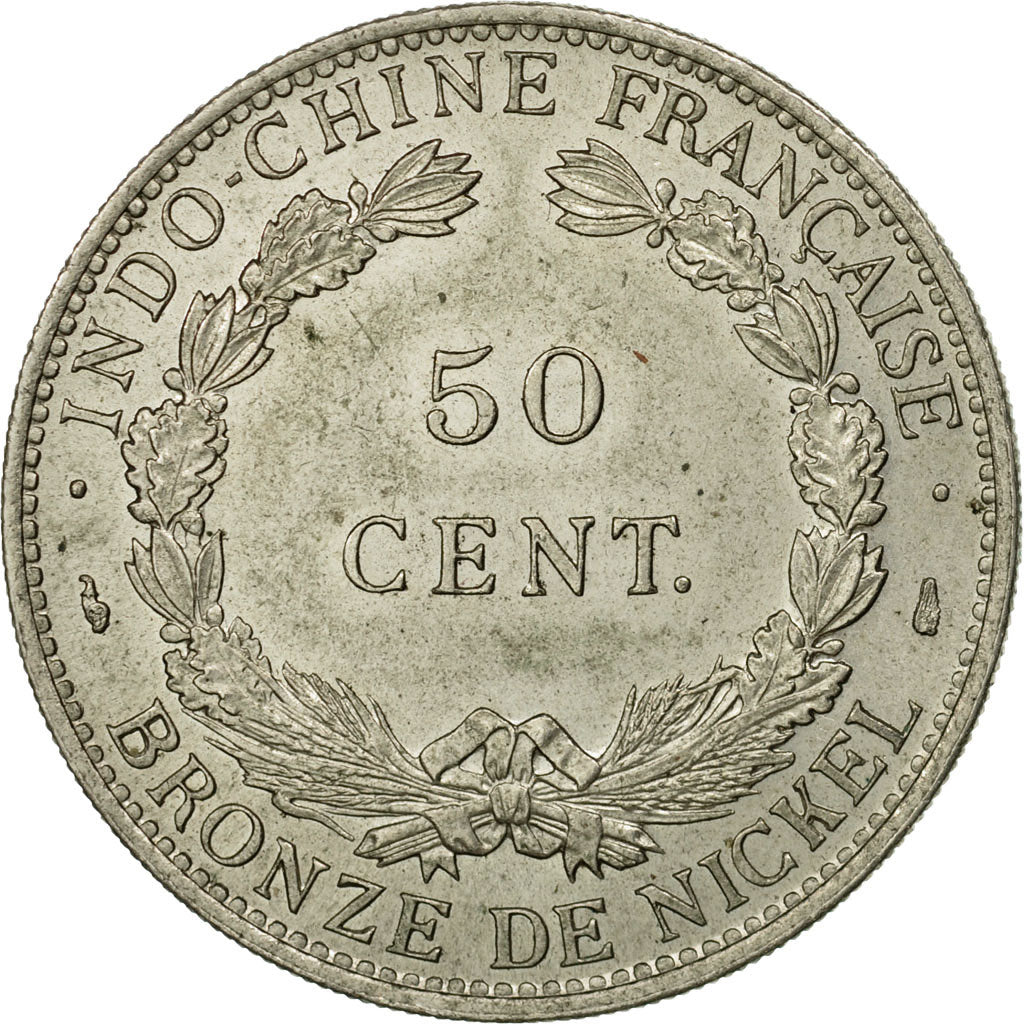 Münze, FRENCH INDO-CHINA, 50 Cents, 1946, Paris, ESSAI, VZ, Copper-nickel