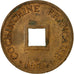 Coin, FRENCH COCHIN CHINA, 2 Sapeque, 1879, Paris, EF(40-45), Bronze, KM:2