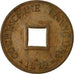 Coin, FRENCH COCHIN CHINA, 2 Sapeque, 1879, Paris, EF(40-45), Bronze, KM:2