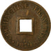 Moneda, COCHINCHINA FRANCESA, 2 Sapeque, 1879, Paris, MBC, Bronce, KM:2