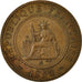 Coin, FRENCH INDO-CHINA, Cent, 1885, Paris, EF(40-45), Bronze, KM:1, Lecompte:37