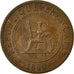 Coin, FRENCH INDO-CHINA, Cent, 1888, Paris, EF(40-45), Bronze, KM:1, Lecompte:40