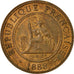 Coin, FRENCH INDO-CHINA, Cent, 1888, Paris, AU(50-53), Bronze, KM:1, Lecompte:40