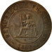 Coin, FRENCH INDO-CHINA, Cent, 1889, Paris, AU(50-53), Bronze, KM:1, Lecompte:41