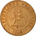 Münze, FRENCH INDO-CHINA, Cent, 1889, Paris, VZ, Bronze, KM:1, Lecompte:41