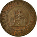 Coin, FRENCH INDO-CHINA, Cent, 1892, Paris, AU(50-53), Bronze, KM:1, Lecompte:43
