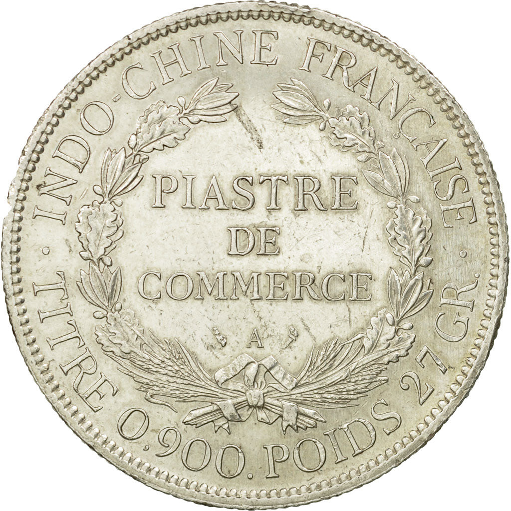 Coin, FRENCH INDO-CHINA, Piastre, 1900, Paris, AU(50-53), Silver, KM:5a.1