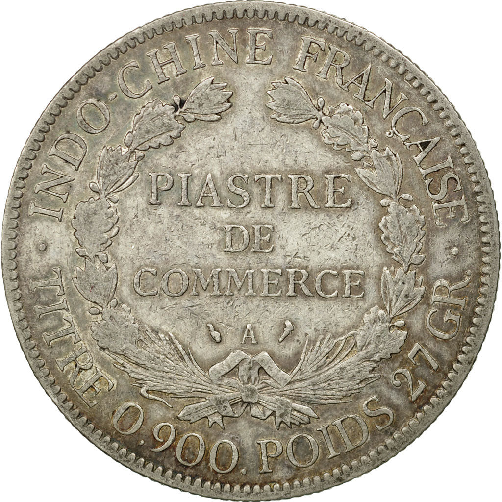 Monnaie, FRENCH INDO-CHINA, Piastre, 1909, Paris, TB+, Argent, KM:5a.1
