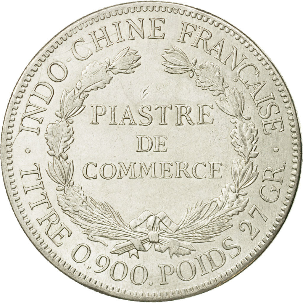 Coin, FRENCH INDO-CHINA, Piastre, 1922, San Francisco, EF(40-45), Silver