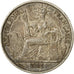 Coin, FRENCH INDO-CHINA, 50 Cents, 1885, Paris, EF(40-45), Silver, KM:4