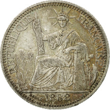 Monnaie, FRENCH INDO-CHINA, 10 Cents, 1888, Paris, TTB, Argent, KM:2