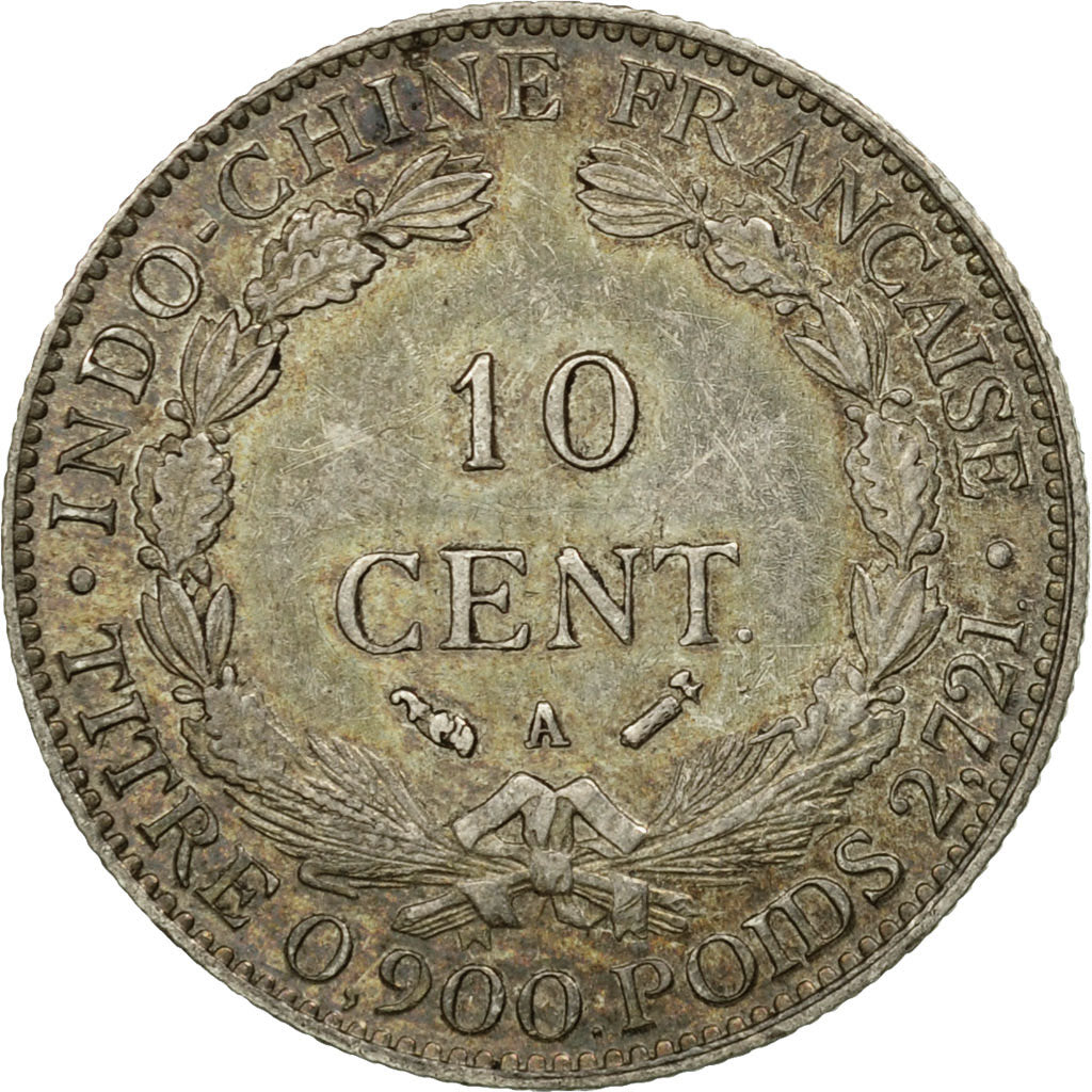 Coin, FRENCH INDO-CHINA, 10 Cents, 1888, Paris, AU(50-53), Silver, KM:2