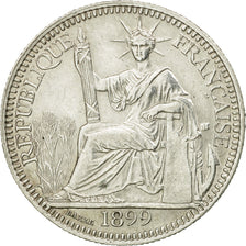 Coin, FRENCH INDO-CHINA, 10 Cents, 1899, Paris, AU(55-58), Silver, KM:9