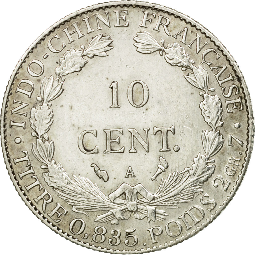 Coin, FRENCH INDO-CHINA, 10 Cents, 1899, Paris, AU(55-58), Silver, KM:9