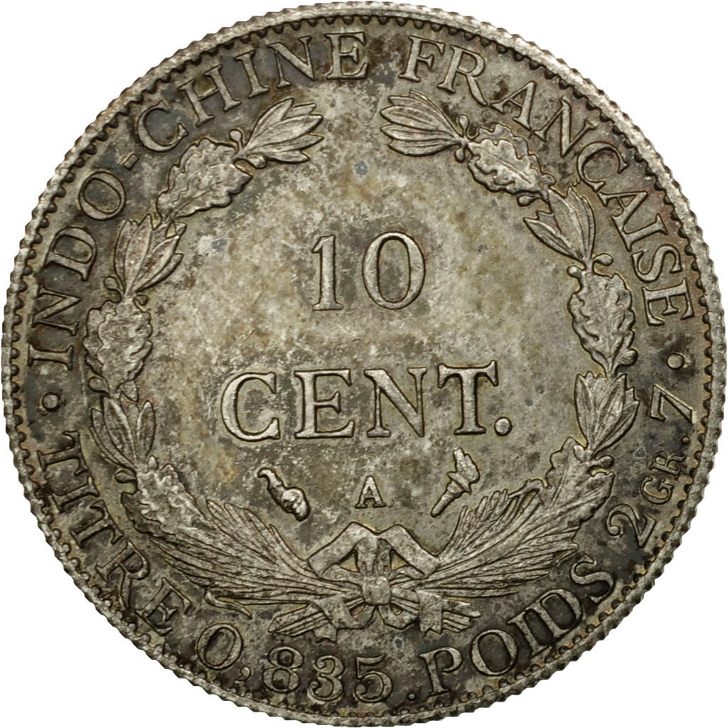 Coin, FRENCH INDO-CHINA, 10 Cents, 1900, Paris, AU(50-53), Silver, KM:9