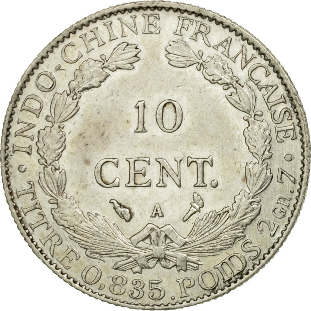 Coin, FRENCH INDO-CHINA, 10 Cents, 1901, Paris, AU(55-58), Silver, KM:9