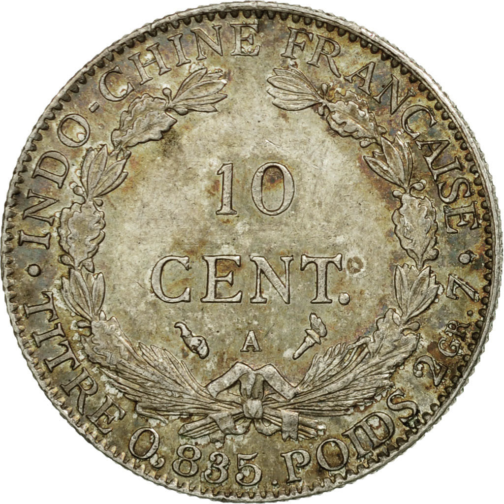 Coin, FRENCH INDO-CHINA, 10 Cents, 1902, Paris, AU(55-58), Silver, KM:9