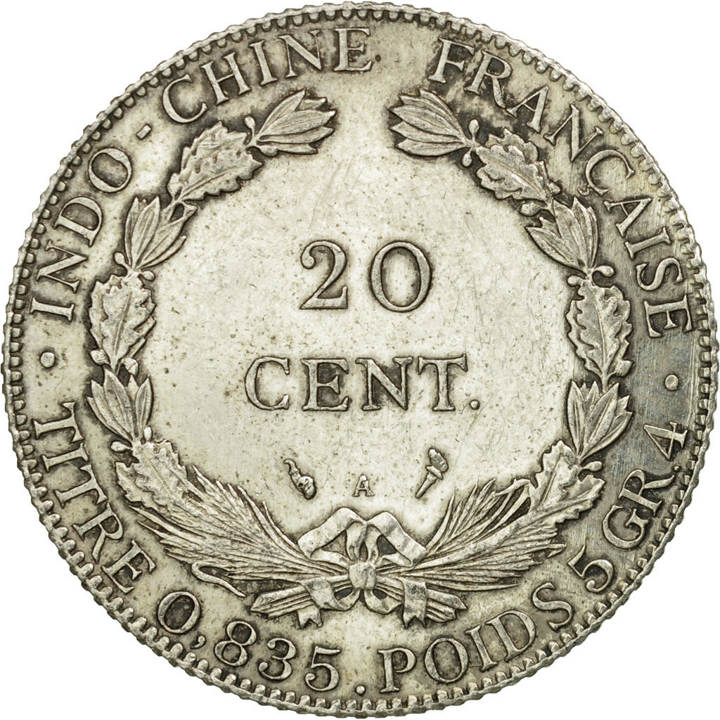 Monnaie, FRENCH INDO-CHINA, 20 Cents, 1903, Paris, TTB, Argent, KM:10