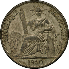 Coin, FRENCH INDO-CHINA, 20 Cents, 1920, San Francisco, EF(40-45), Silver