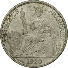 Coin, FRENCH INDO-CHINA, 20 Cents, 1920, San Francisco, EF(40-45), Silver