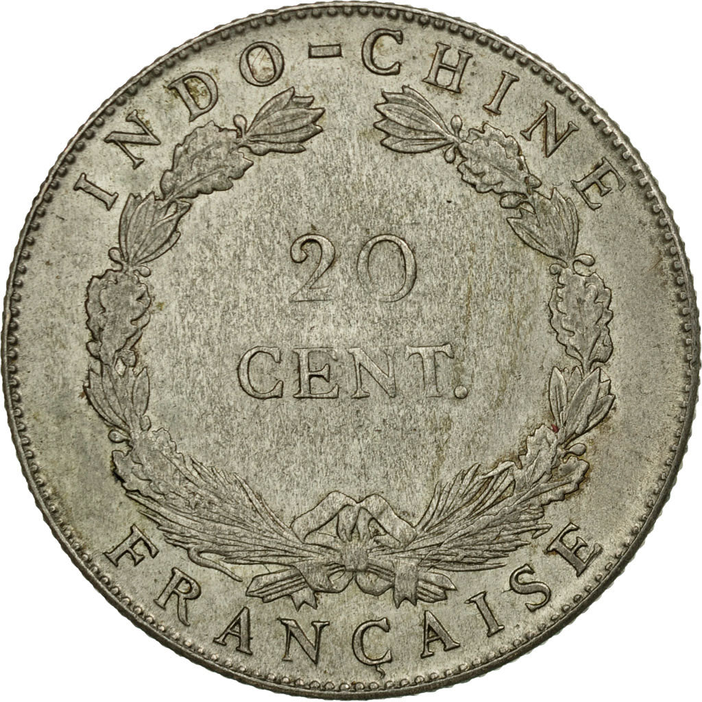 Coin, FRENCH INDO-CHINA, 20 Cents, 1920, San Francisco, EF(40-45), Silver