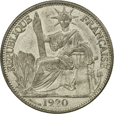 Coin, FRENCH INDO-CHINA, 20 Cents, 1920, San Francisco, EF(40-45), Silver