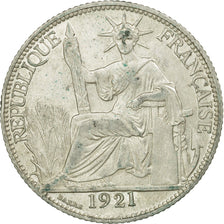 Coin, FRENCH INDO-CHINA, 20 Cents, 1921, Paris, EF(40-45), Silver, KM:17.1