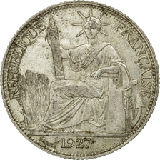 Coin, FRENCH INDO-CHINA, 20 Cents, 1927, Paris, EF(40-45), Silver, KM:17.1