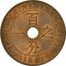 Moneta, INDOCINA FRANCESE, Cent, 1901, Paris, SPL-, Bronzo, KM:8, Lecompte:57