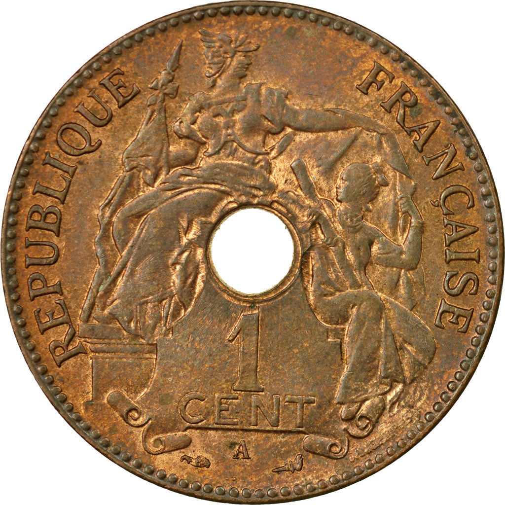 Coin, FRENCH INDO-CHINA, Cent, 1903, Paris, AU(55-58), Bronze, KM:8, Lecompte:59