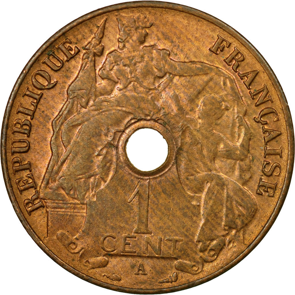 Coin, FRENCH INDO-CHINA, Cent, 1920, Paris, MS(60-62), Bronze, KM:12.1