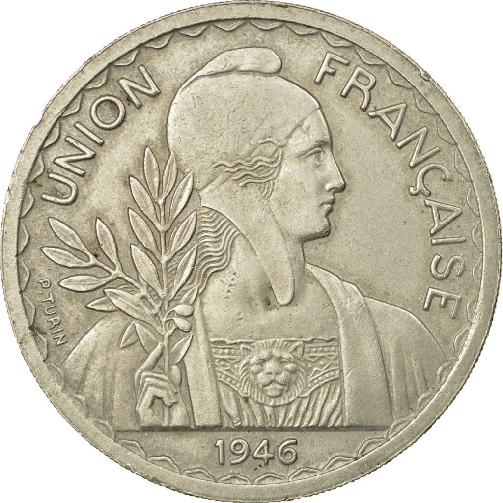 Coin, FRENCH INDO-CHINA, Piastre, 1946, Paris, EF(40-45), Copper-nickel