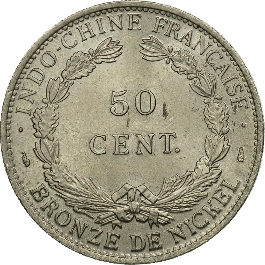 Münze, FRENCH INDO-CHINA, 50 Cents, 1946, Paris, VZ+, Copper-nickel, KM:31