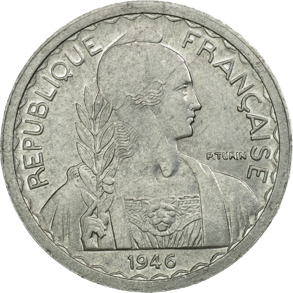 Coin, FRENCH INDO-CHINA, 5 Cents, 1946, Beaumont - Le Roger, MS(60-62)