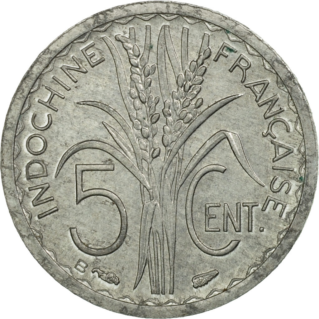 Coin, FRENCH INDO-CHINA, 5 Cents, 1946, Beaumont - Le Roger, MS(60-62)